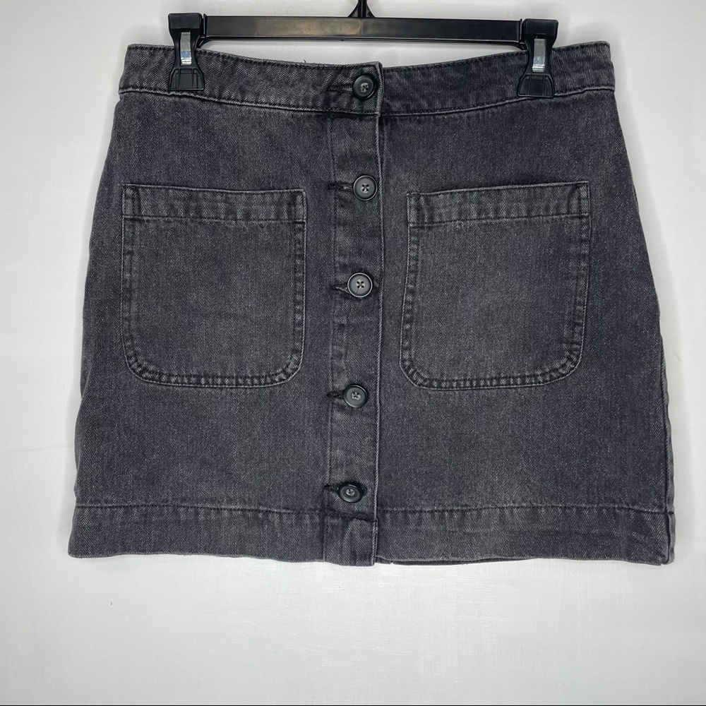 We the Free Don't Get Me Wrong denim button up skirt size 28